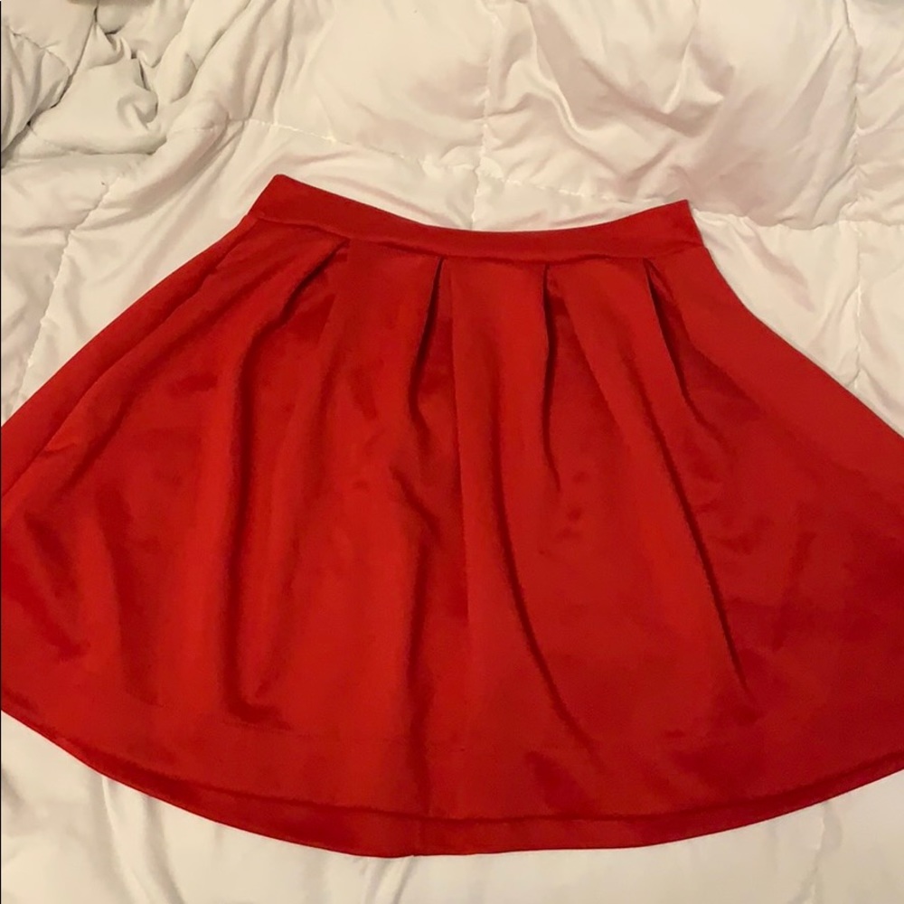 Red WINDSOR skater skirt